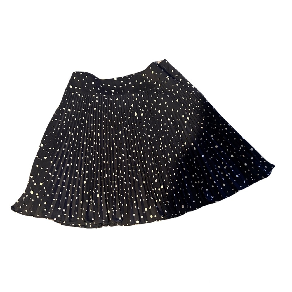 Ann Taylor Pleated Polka Dot Skirt – Size 2P Petite